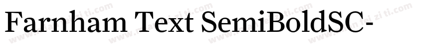 Farnham Text SemiBoldSC字体转换